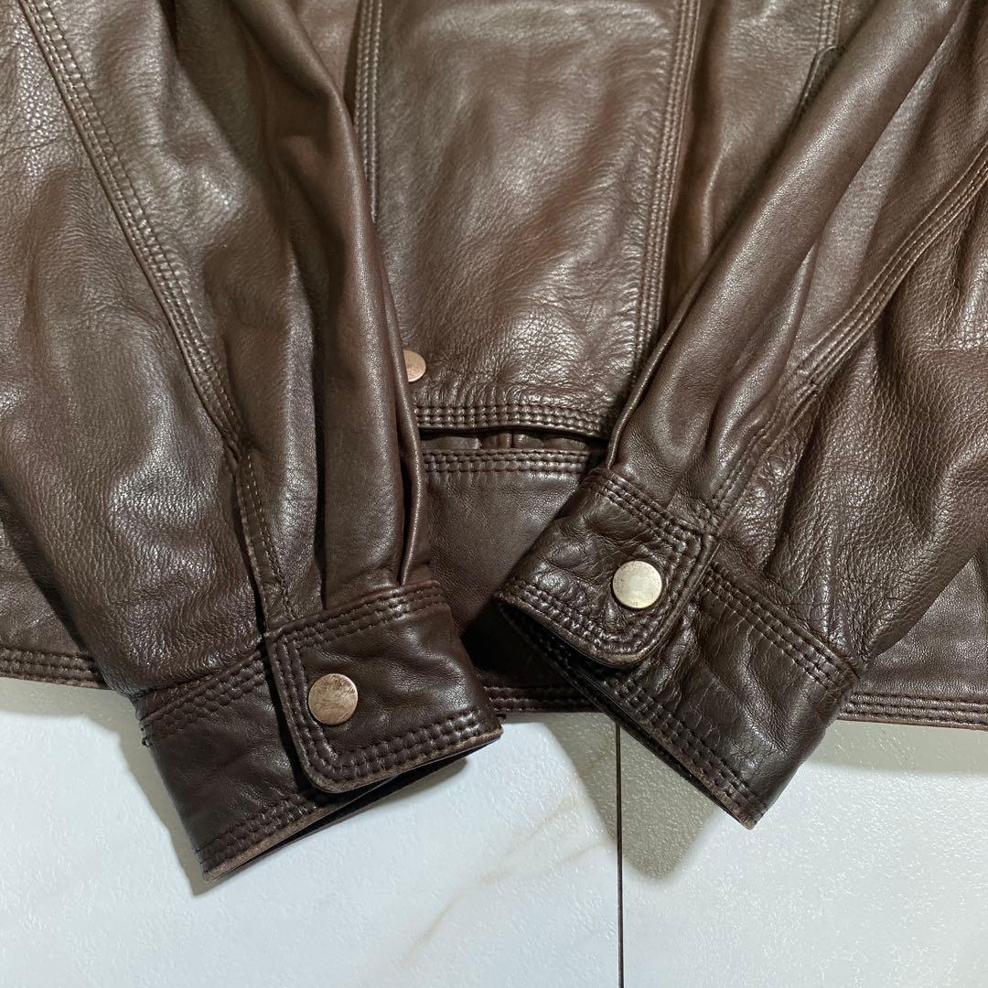 ヴィンテージ G1 ラムスキン 襟ボア 短丈フライトジャケット