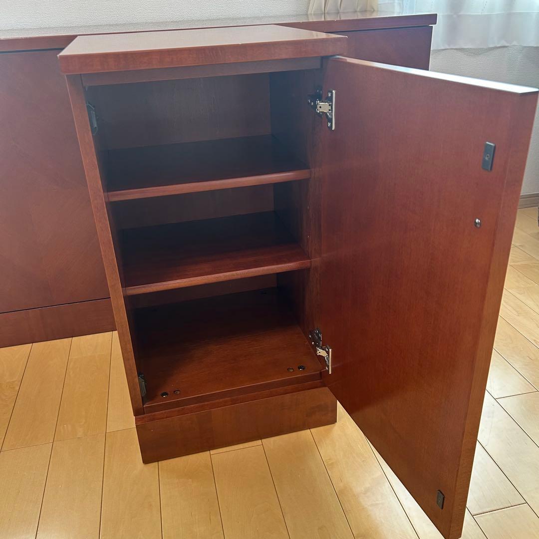 極希少カリモク　アラード　突板　ダイヤモンド貼り　サイドボード　キャビネット③