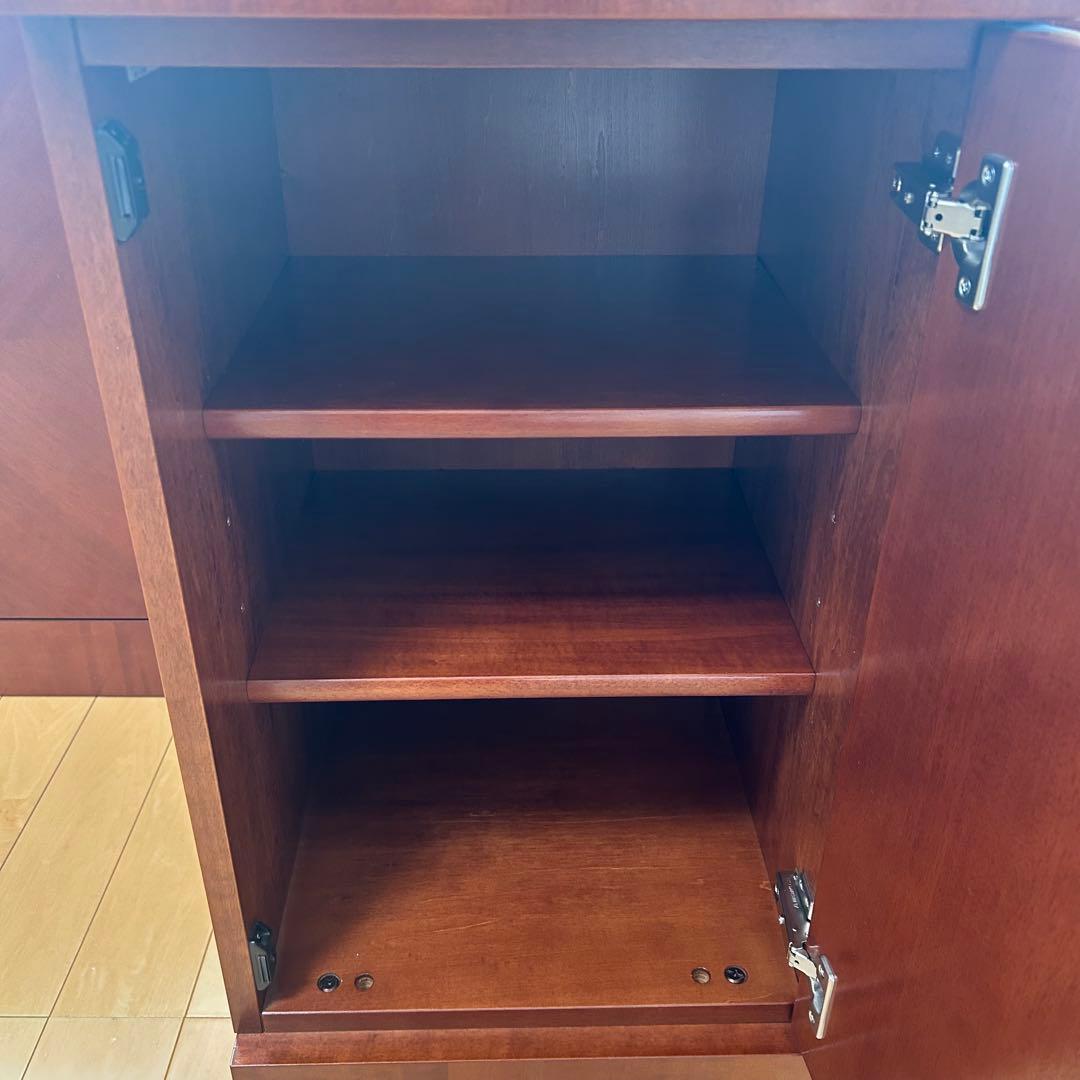 極希少カリモク　アラード　突板　ダイヤモンド貼り　サイドボード　キャビネット③