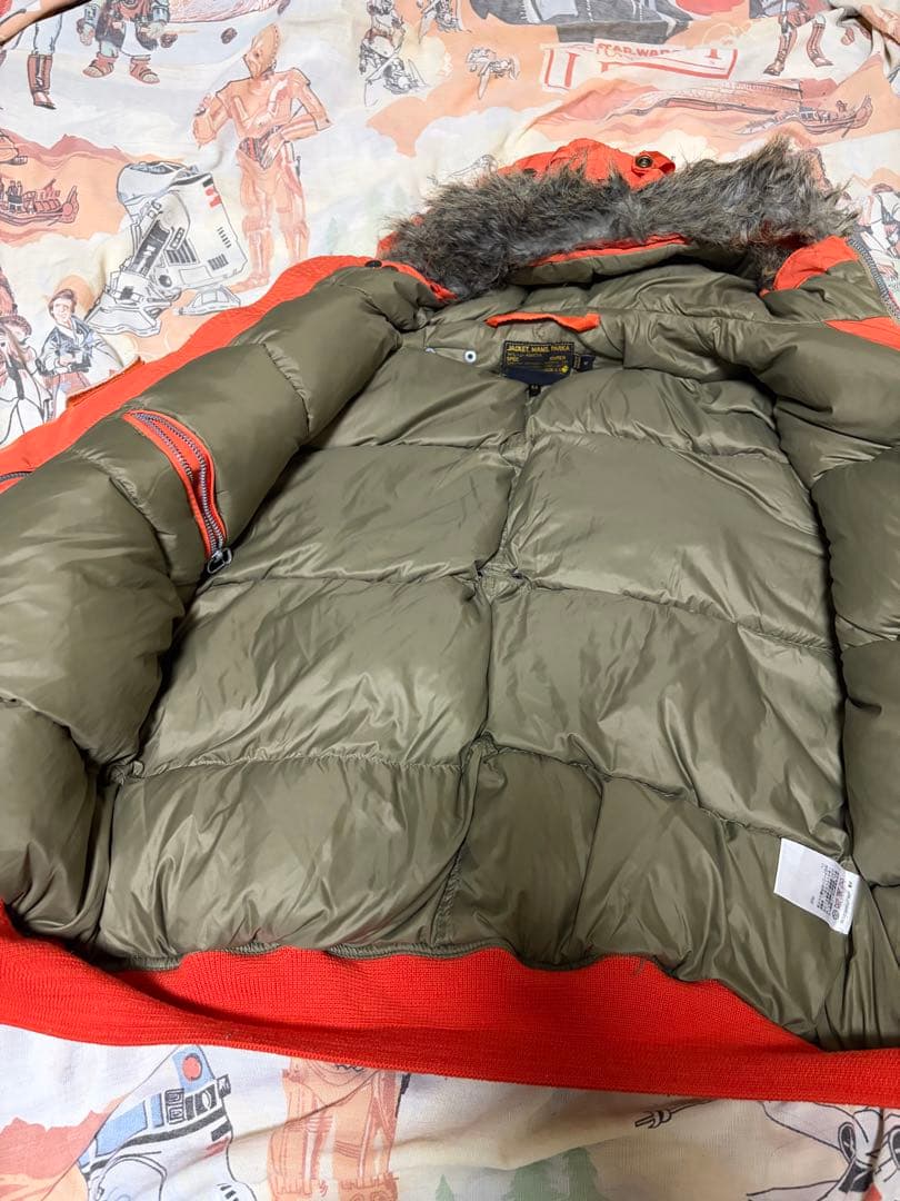 POLO ラルフローレン オレンジ MA-1 フライトジャケット