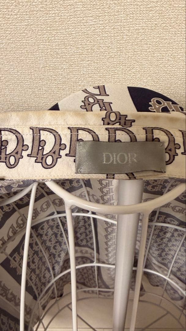 オブリーク総柄シルク長袖シャツ 21SS