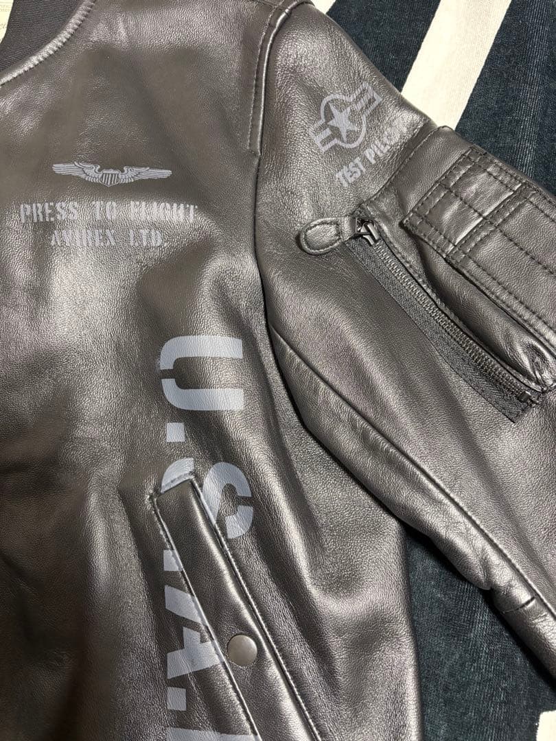 AVIREX★アヴィレックス★レザージャケット★MA-1★羊革★Lサイズ