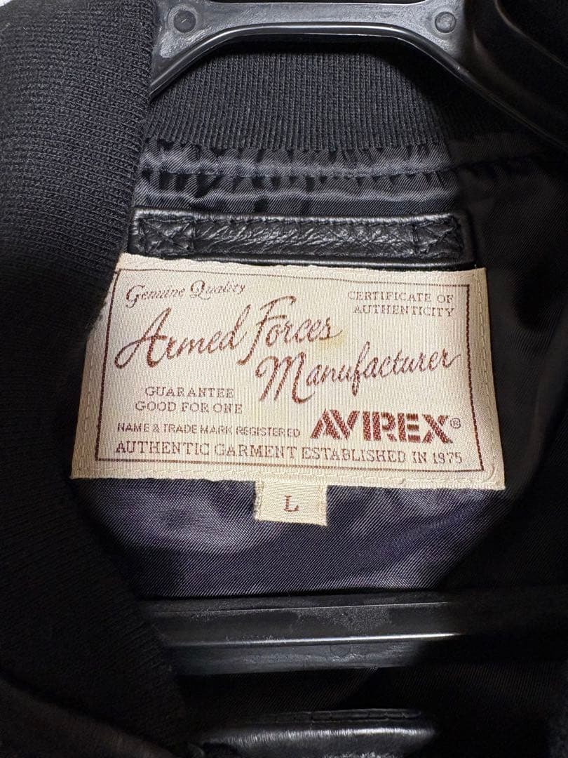 AVIREX★アヴィレックス★レザージャケット★MA-1★羊革★Lサイズ