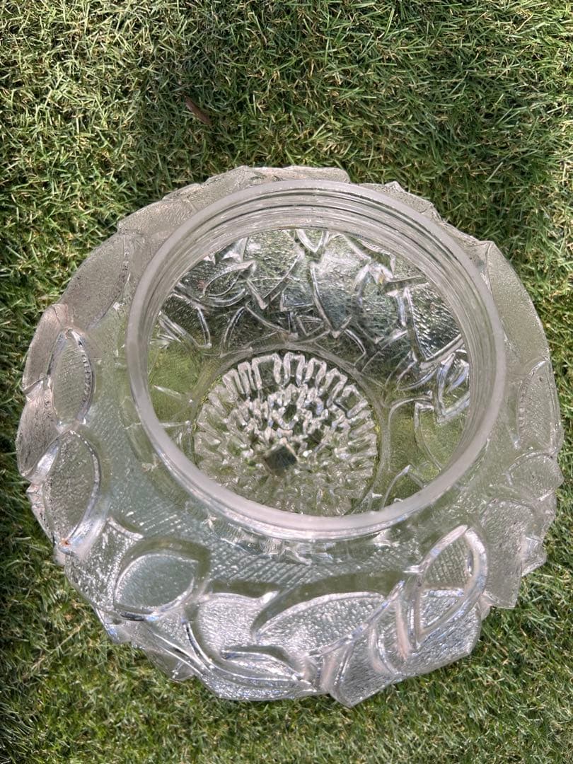 クリアガラス照明器具　レトロ