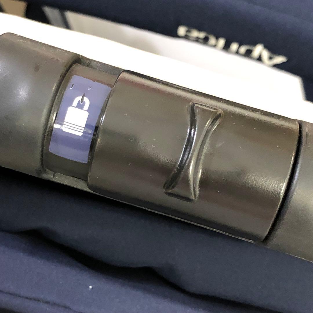 【235】アップリカ ベビーカー カルーンエアーAB カラフルドット 紺 美品