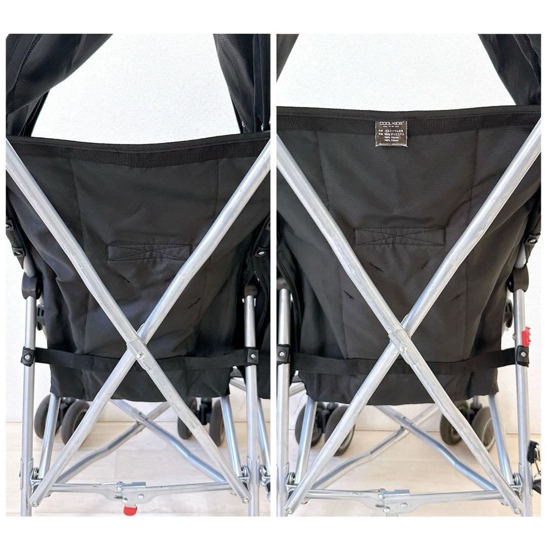 COOL KIDS CK バギー ツインモデル　双子　ベビーカー　軽量　ブラック