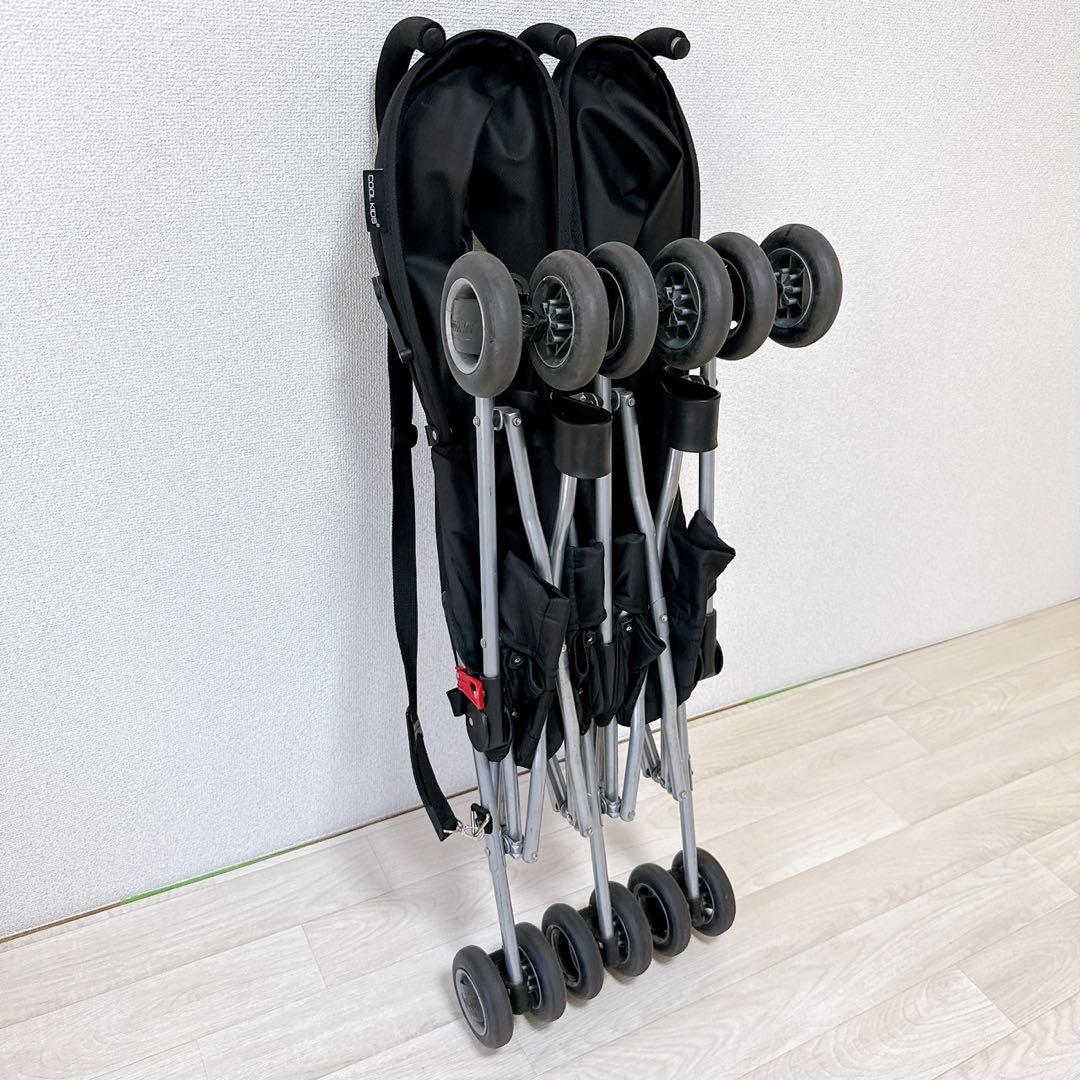 COOL KIDS CK バギー ツインモデル　双子　ベビーカー　軽量　ブラック