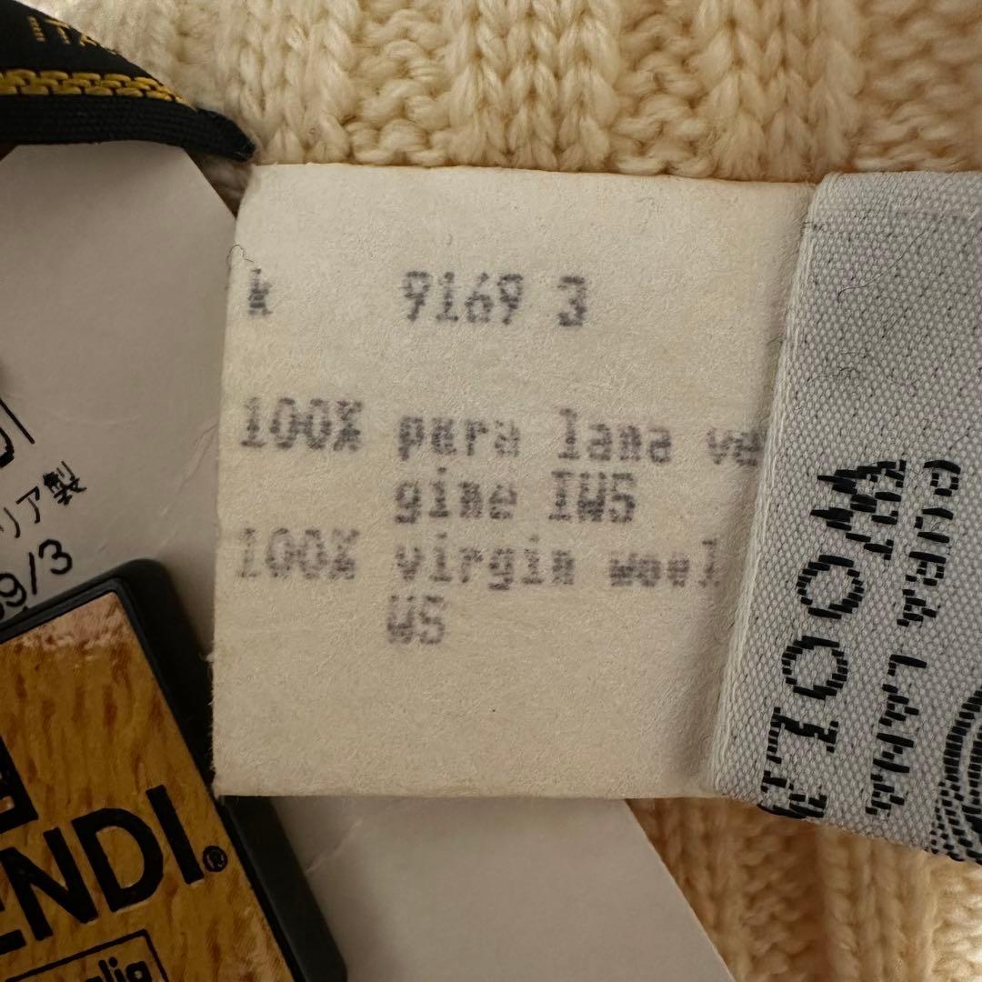 【FENDI フェンディ】リブニットスカート　ウエストゴム　ウール　イタリア製