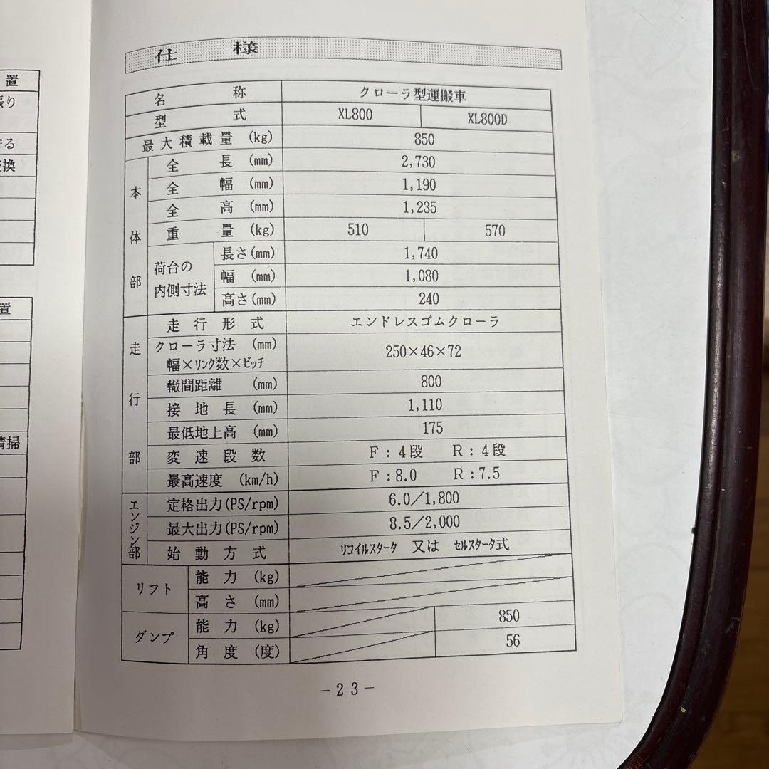 点検修理終わり再出品ですアテックスメガパンサーXL800クローラー型運搬車