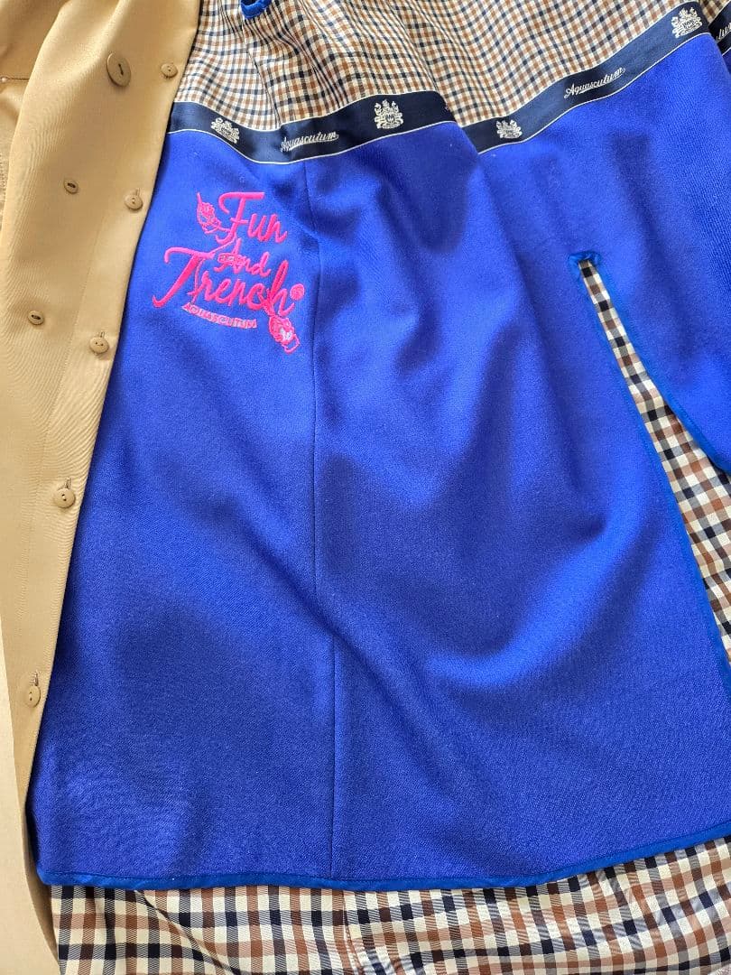 カスタム仕様Aquascutum トレンチコート大草直子ロングモデル