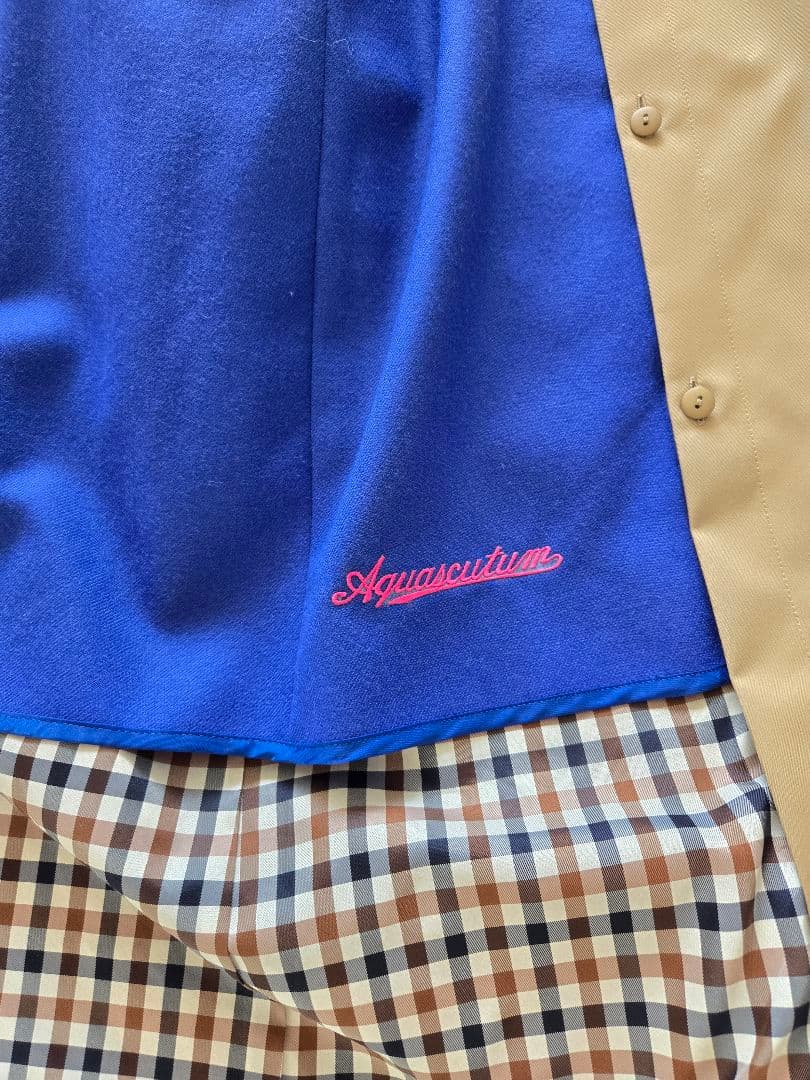 カスタム仕様Aquascutum トレンチコート大草直子ロングモデル
