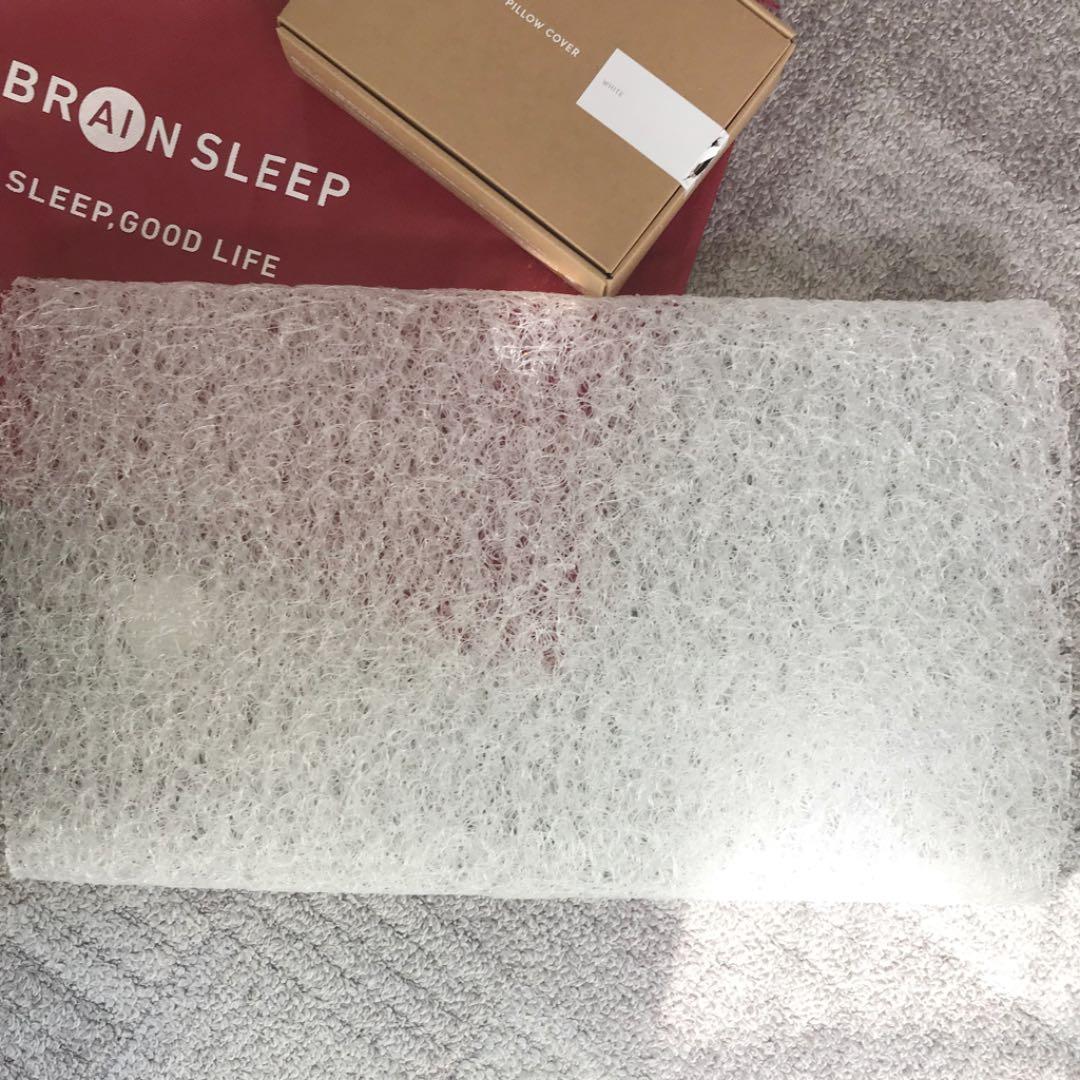 ブレインスリープピローLOW＋ピローカバー(アクティブエア）ホワイト