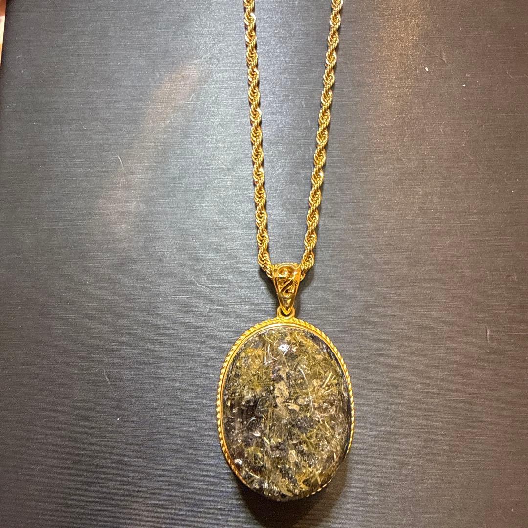 ガーデンルチルペンダントトップ s925天然石