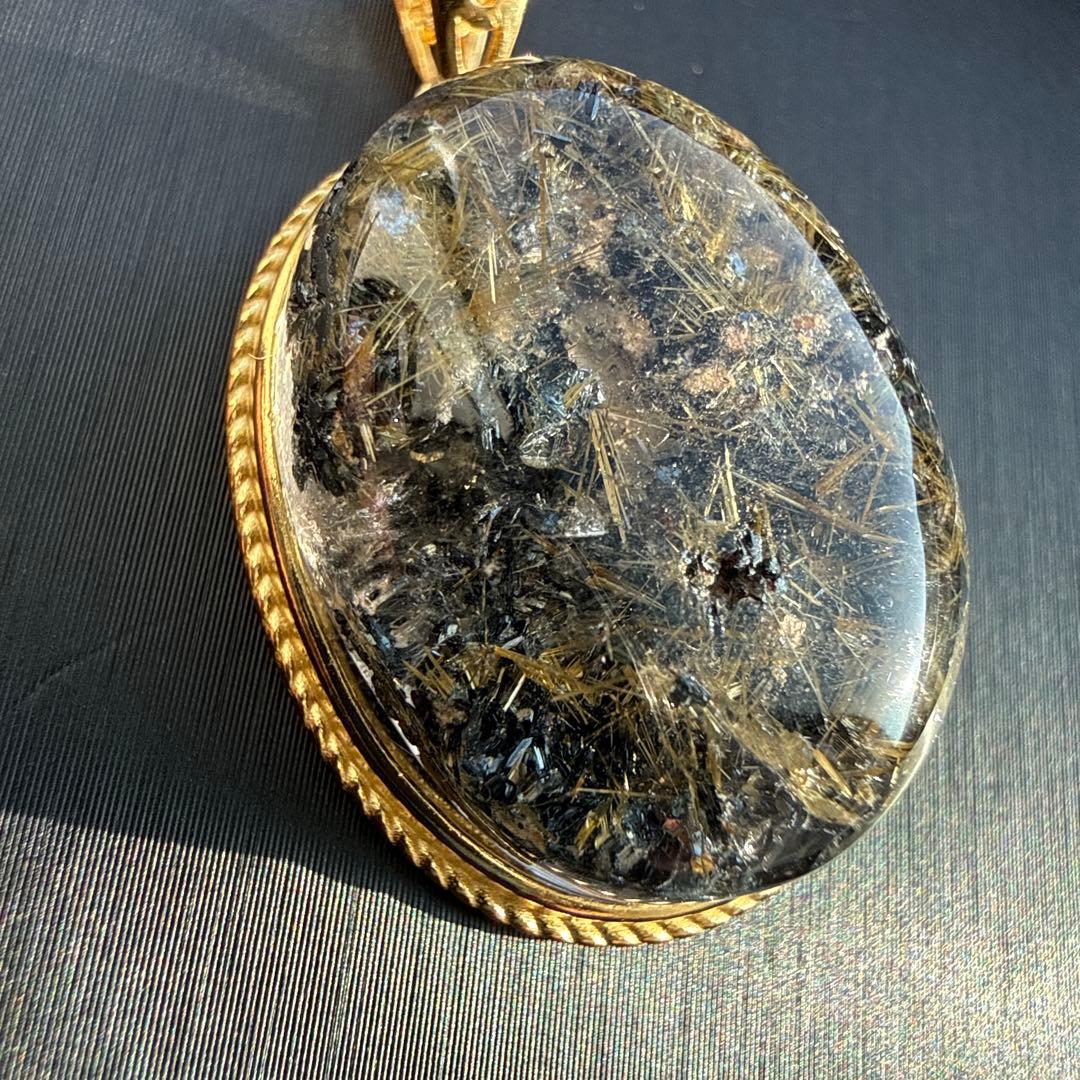 ガーデンルチルペンダントトップ s925天然石