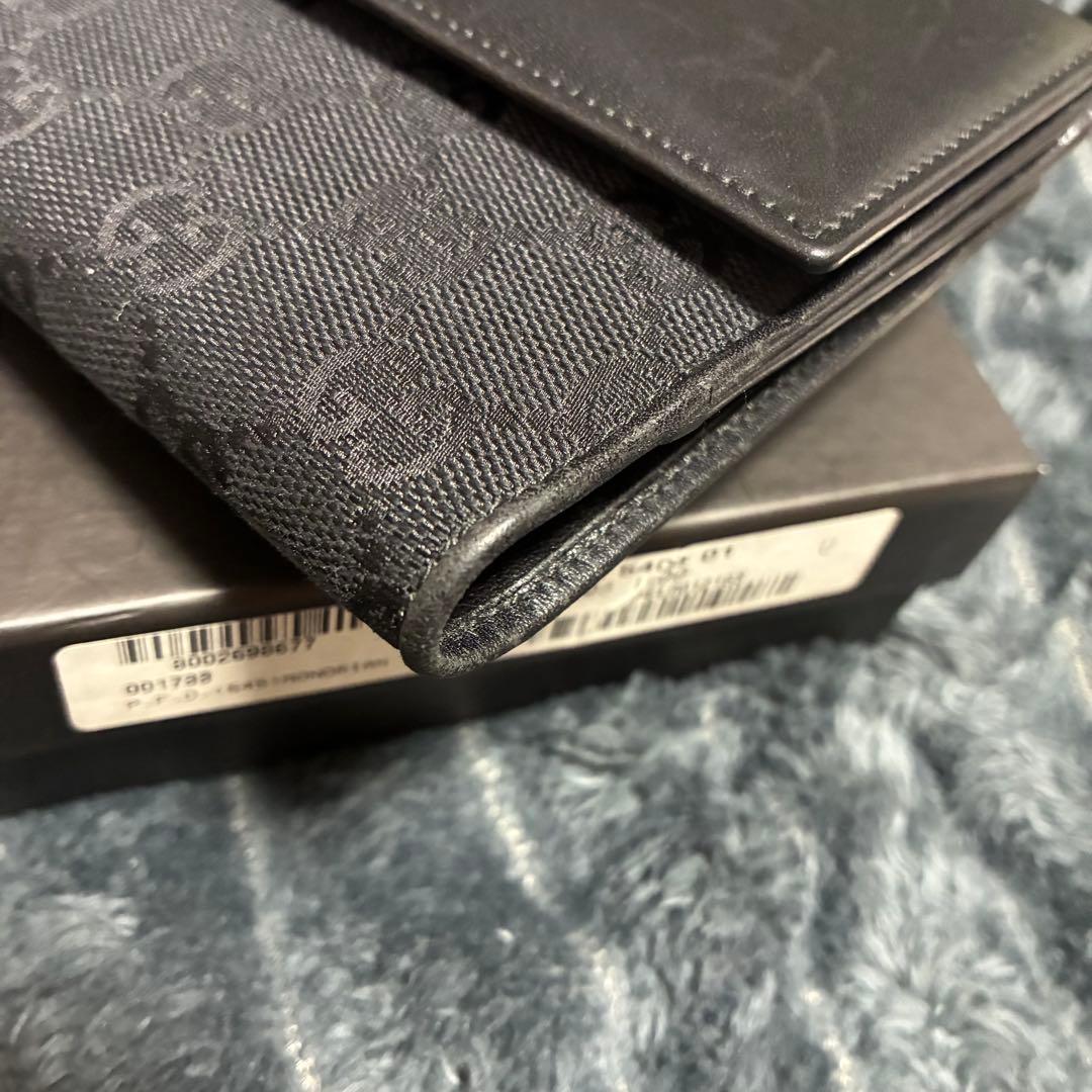 お*か様 GUCCI 二つ折り財布　ジャッキー　GGライン　刻印　箱付き グッチ