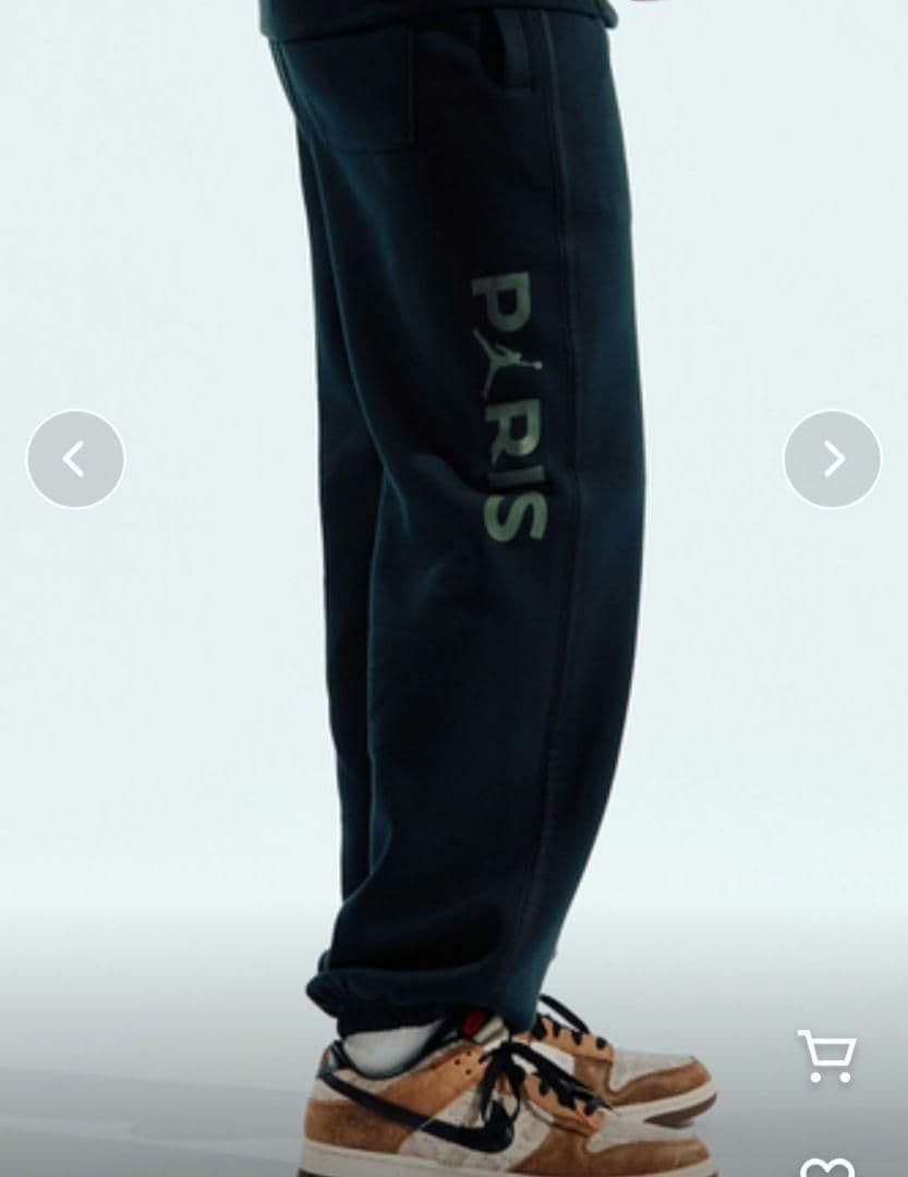 コラボ品 ナイキ&パリ・サンジェルマン 【L】スウェットパンツ ブラック