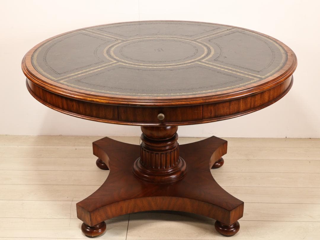 BK245　Maitland Smith　エクセターゲームテーブル　マホガニー