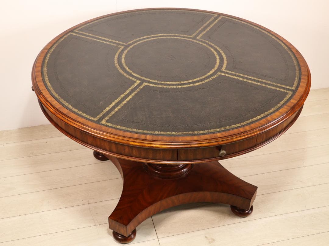 BK245　Maitland Smith　エクセターゲームテーブル　マホガニー