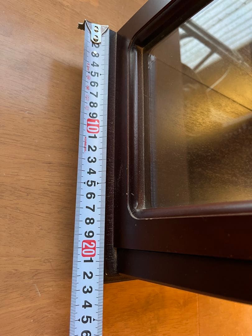 R ieさま専用　ダークブラウン ガラスキャビネット 4棚