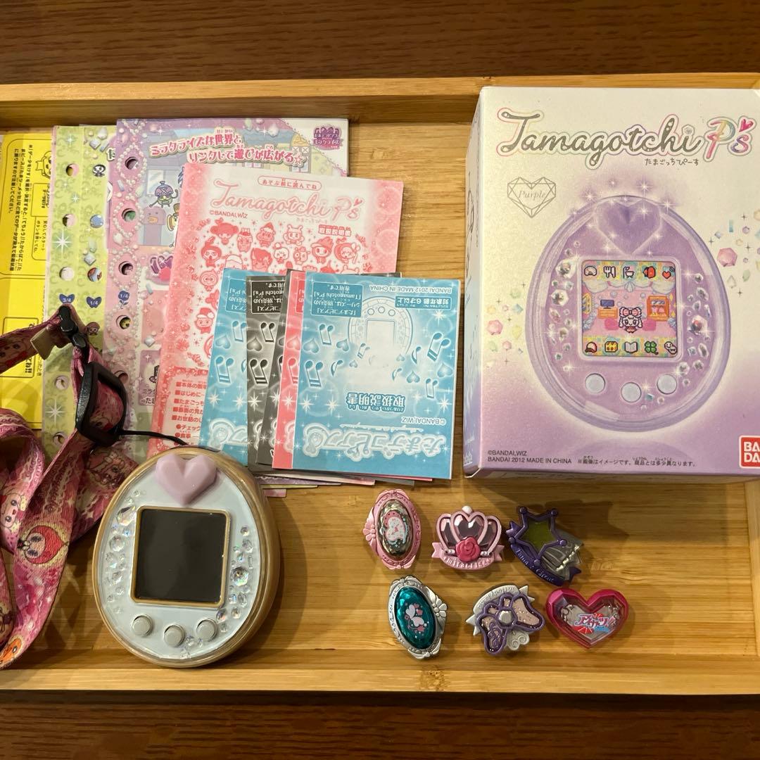 Tamagotchi P's パープル 本体と付属品　空箱説明書あり単四電池入り
