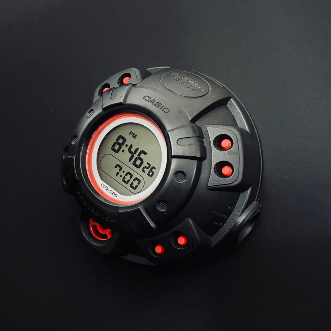 動作確認済 GQ-200 CASIO G-SHOCK カシオ 赤 目覚まし時計