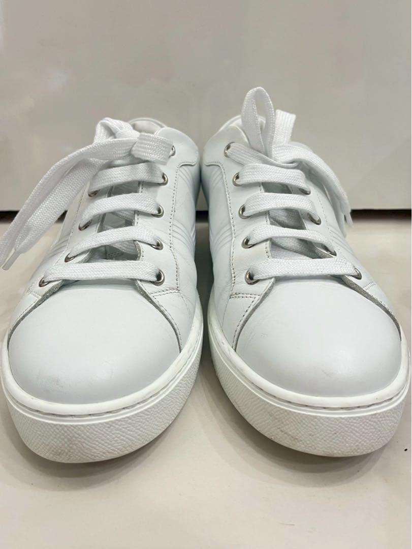 【招き猫】HERMES スニーカー レザー FR201459ZH 40