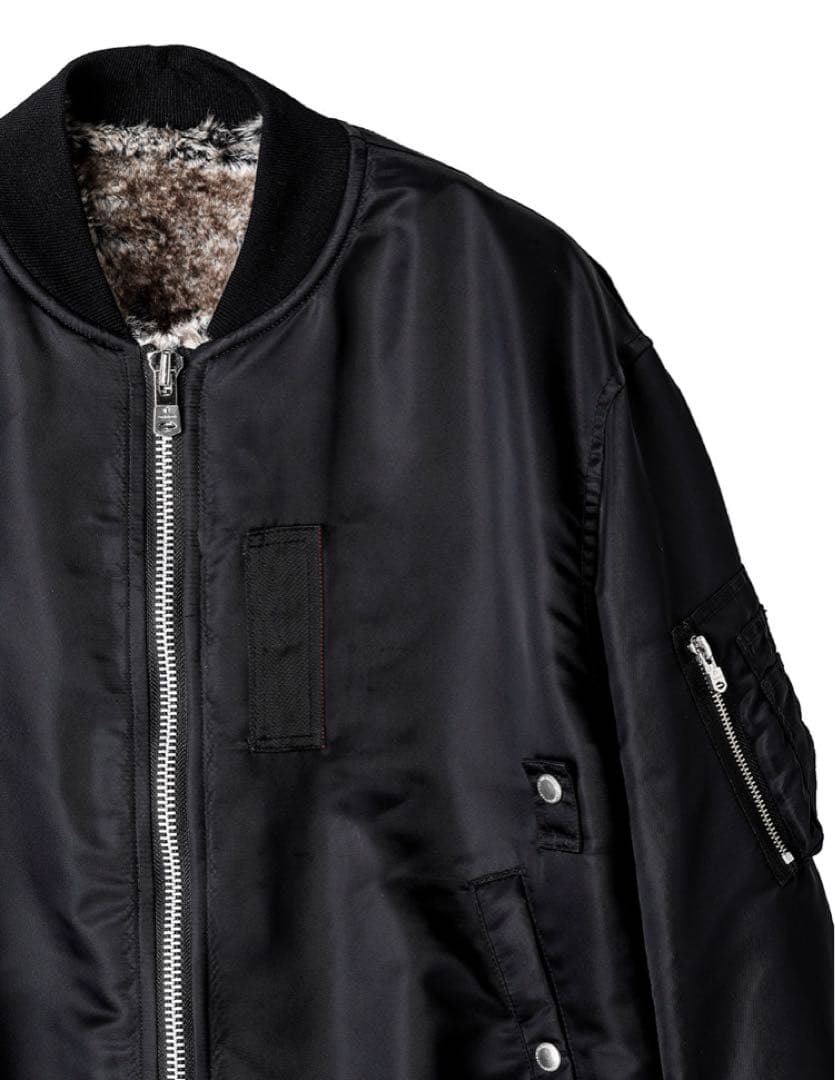 ソロイスト　faux fur lining flight jacket. 48