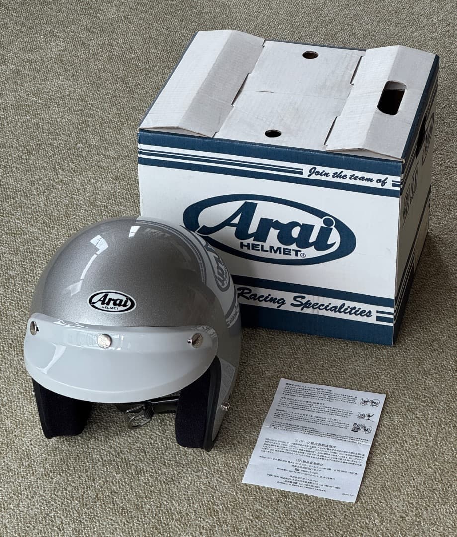 Arai ジェットヘルメット シルバー 旧品新品