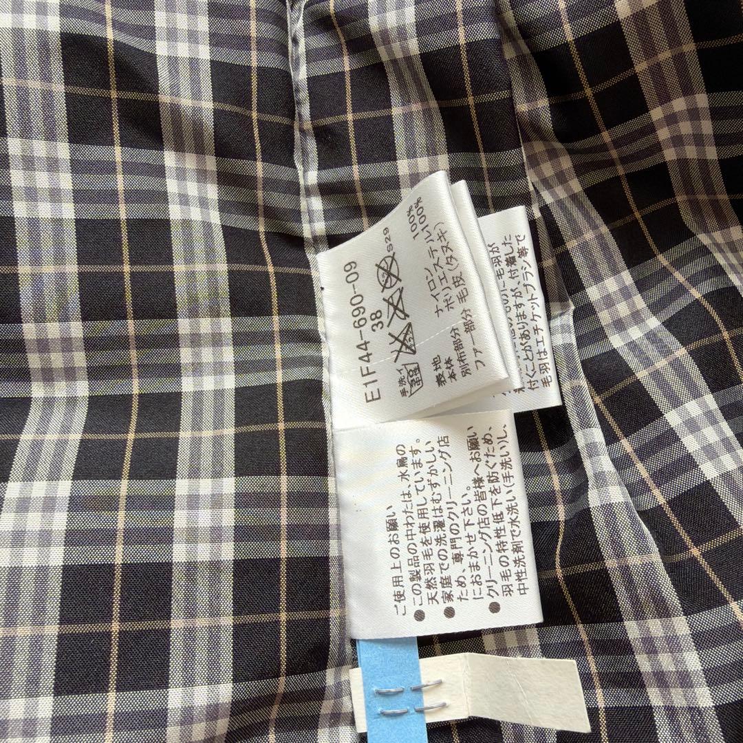 BURBERRY ブラック ダウンジャケット フード付き
