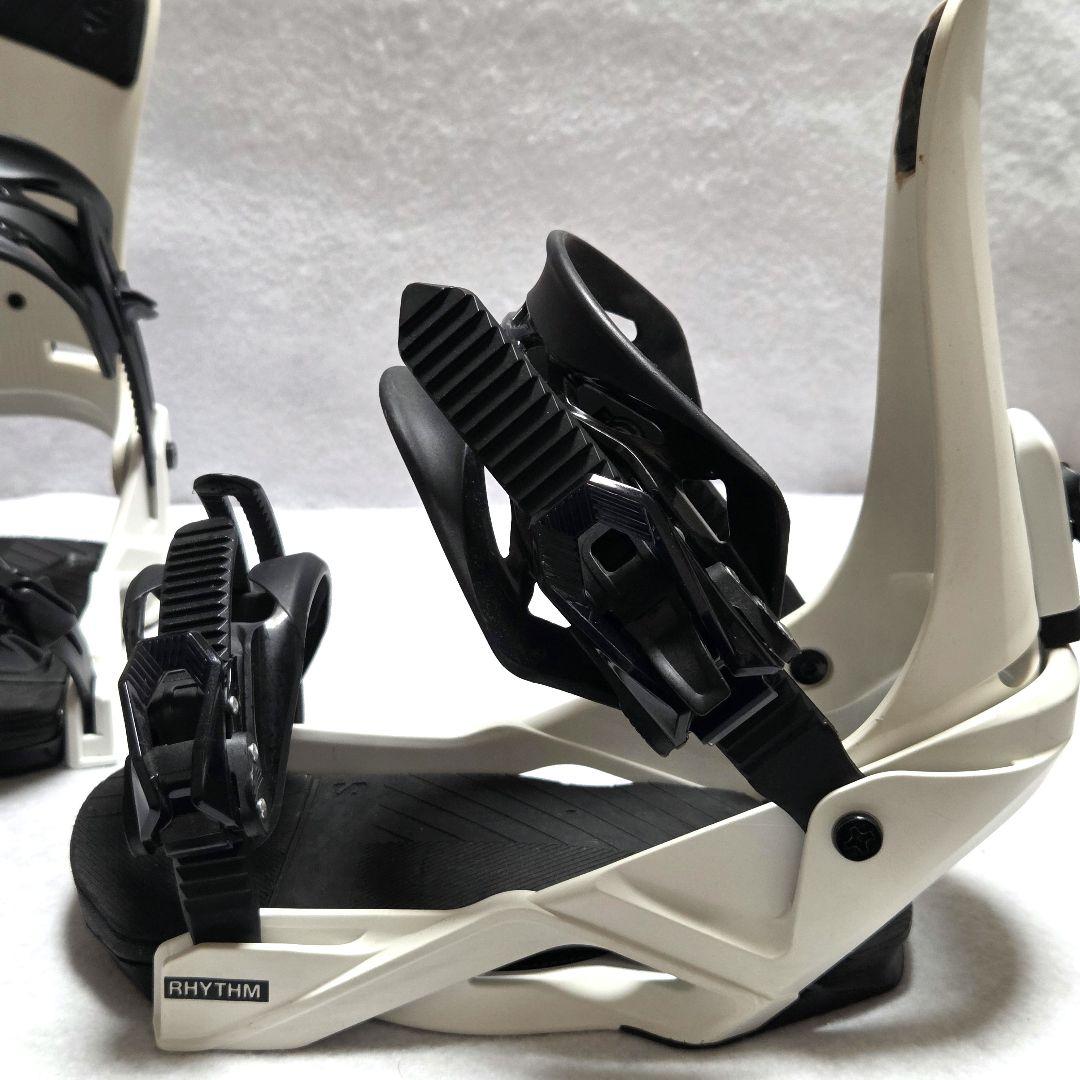 SALOMON RHYTHM ホワイト スノーボード ビンディング Sサイズ
