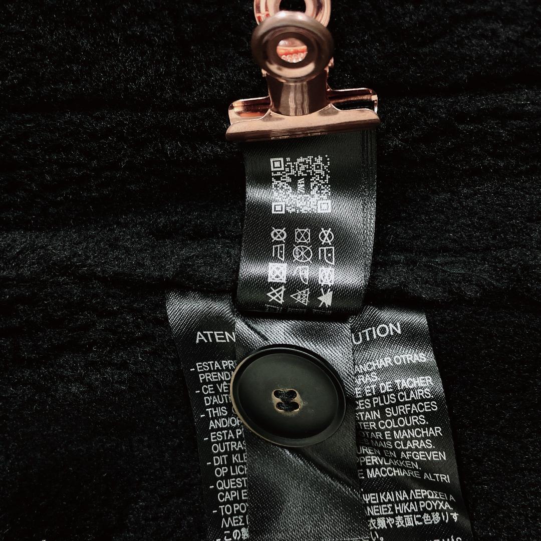 ZARA✨2024年冬✨フェイクムートン レザージャケット 黒 XL