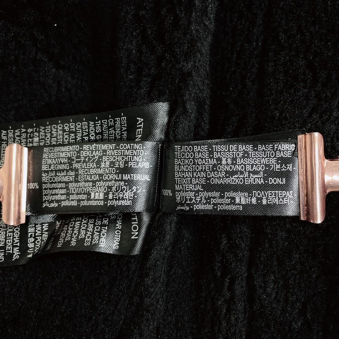 ZARA✨2024年冬✨フェイクムートン レザージャケット 黒 XL