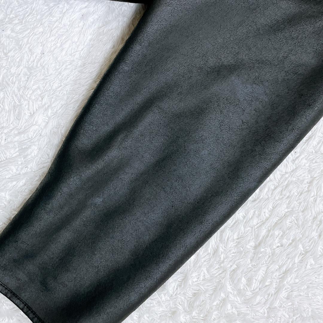 ZARA✨2024年冬✨フェイクムートン レザージャケット 黒 XL