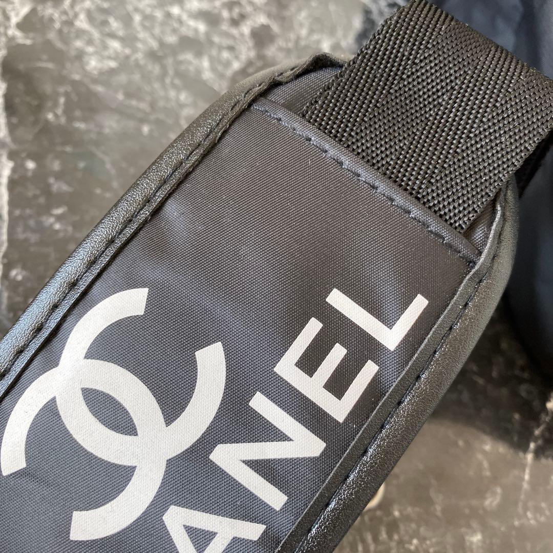 CHANEL シャネル ボストンバッグ ナイロン 黒 ノベルティ