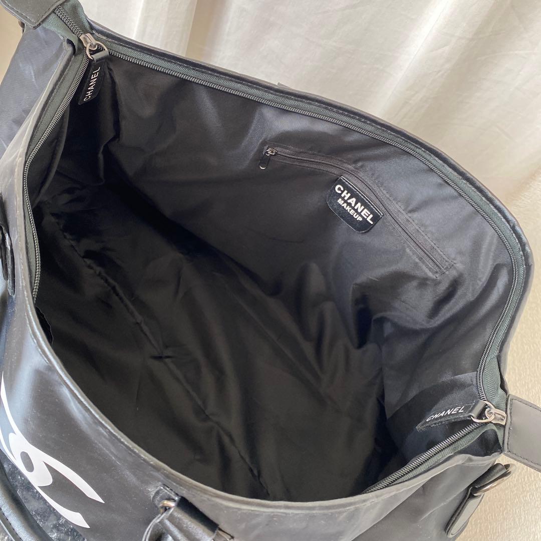 CHANEL シャネル ボストンバッグ ナイロン 黒 ノベルティ