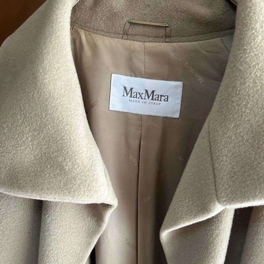 マックスマーラ 白タグ　カシミヤ混 ベージュ42