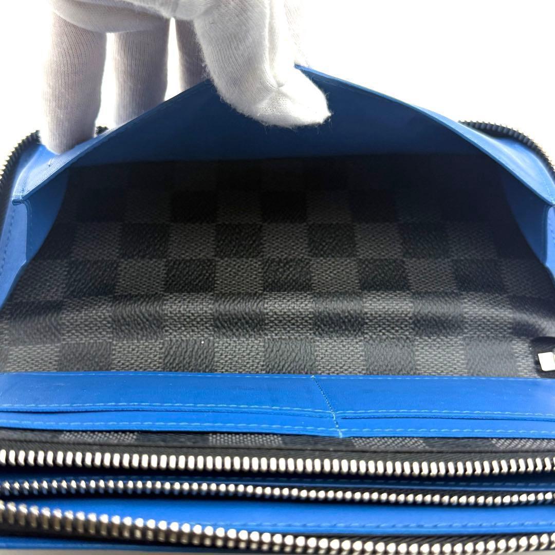 【新品近い】ルイヴィトン ダミエ グラフィット ヴェルティカル 長財布