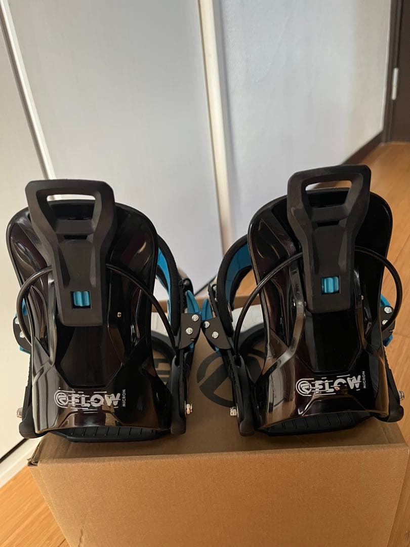 FLOW MICRON ビンディング XS ブラック/ホワイト　キッズ　フロー