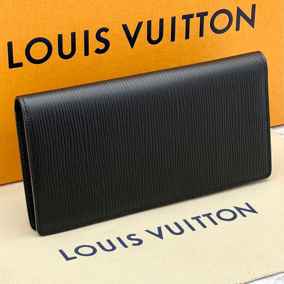 ★新品に近い★　ルイヴィトン　長財布　エピ　ポルトフォイユ　ブラザ　メンズ