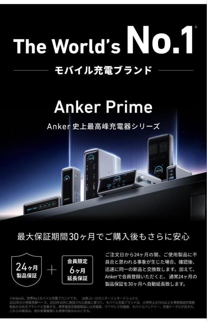 発電機・ポータブル電源 Anker Prime Power Bank 9600mAh 65W