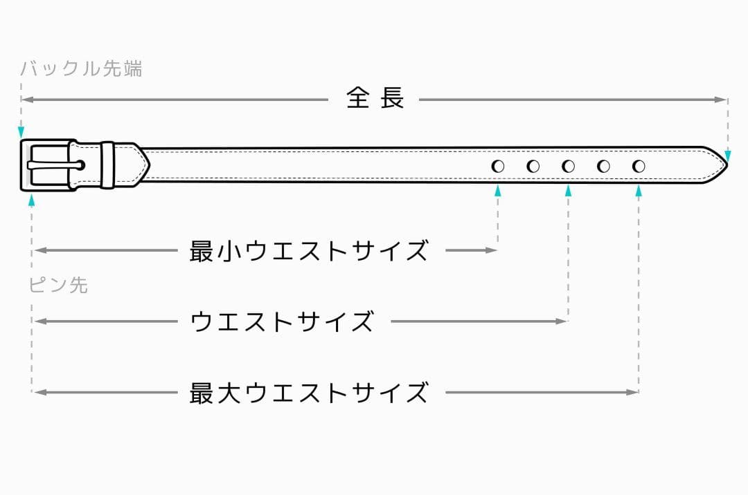 さかさま レザーベルト ハンドメイド商品