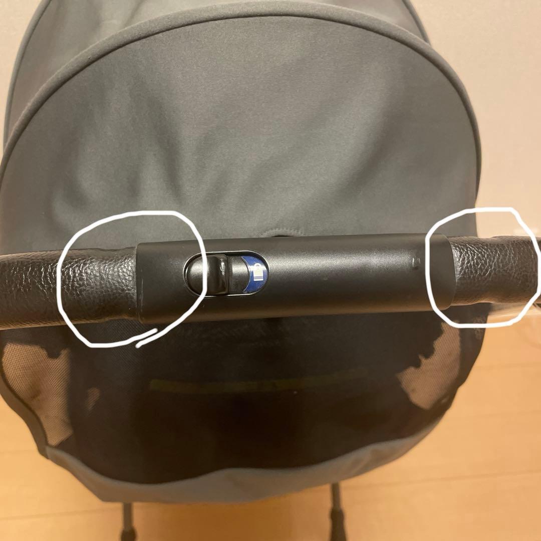 Aprica クルリー　ベビーカー　グレー　 レインカバー付き