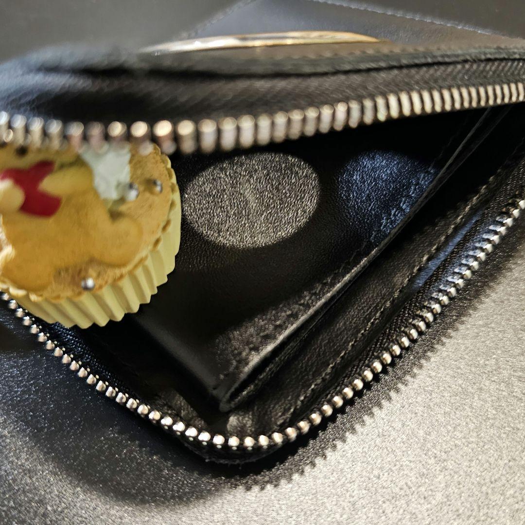 コムデギャルソン　シルバーアイレットウォレット　Lジップ