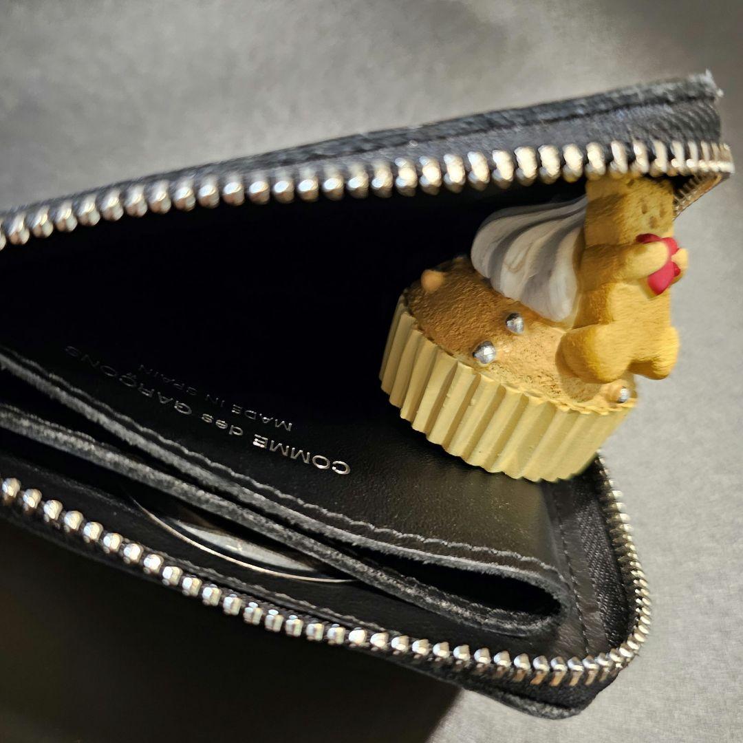 コムデギャルソン　シルバーアイレットウォレット　Lジップ