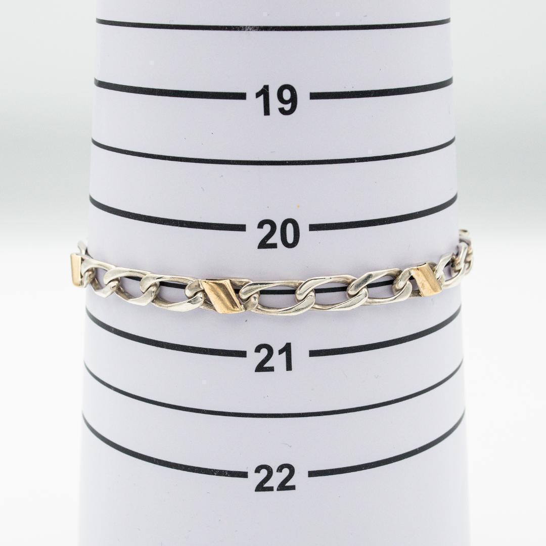 ヴィンテージ ティファニー フィガロチェーン ブレスレット 21.8cm 90s