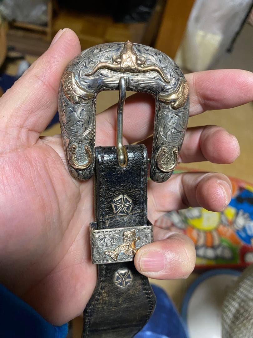 サンセットスターリングシルバーコンチョーベルト