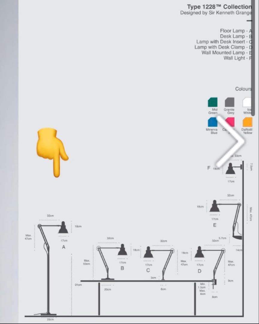 ANGLEPOISE Type 1228 フロアランプ