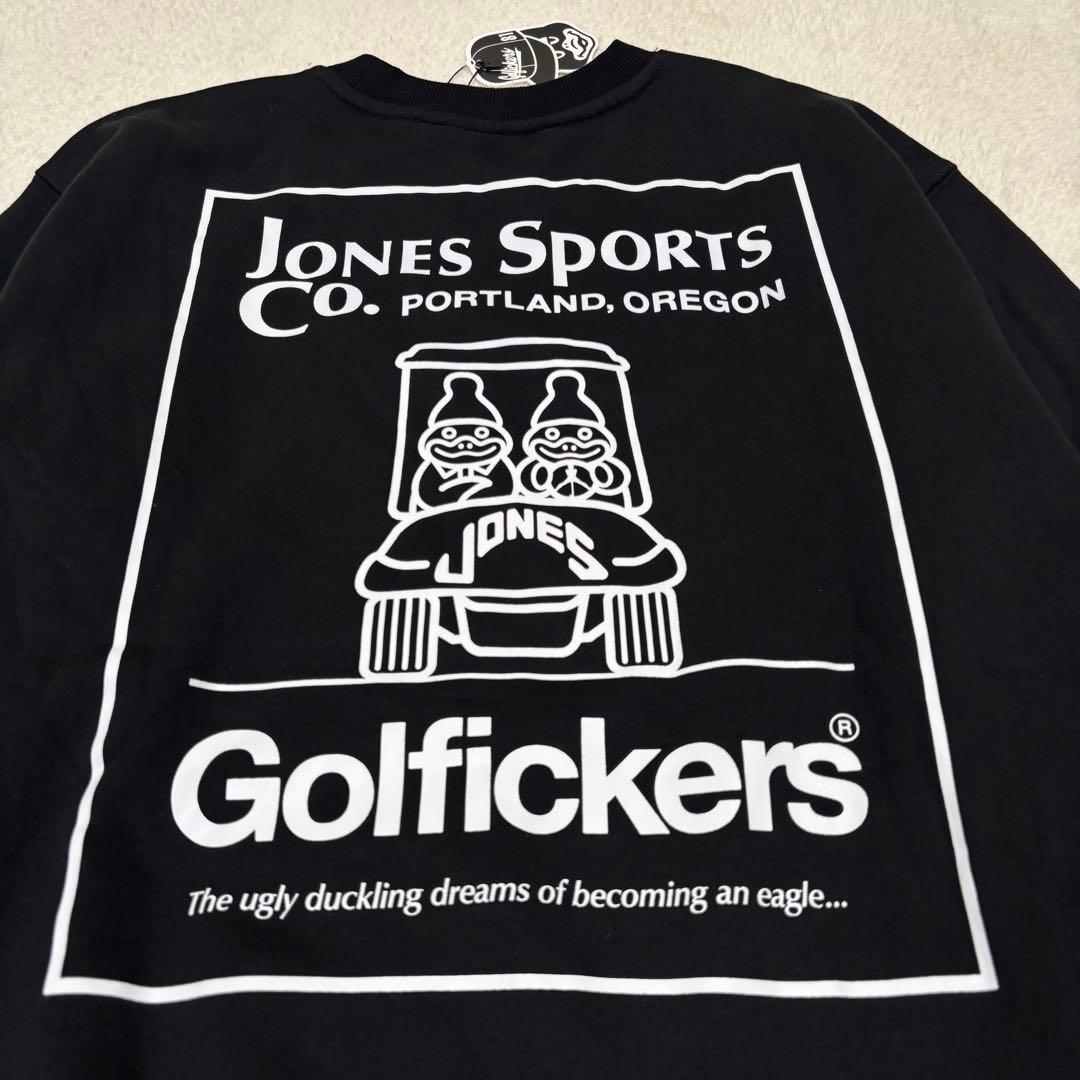 Golfickers × JONES スエット トレーナー ブラック Lサイズ