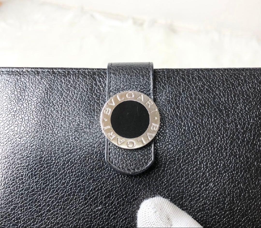 f*e様 【美品】BVLGARI 二つ折り財布 コローレ サークル ロゴ ブラッ