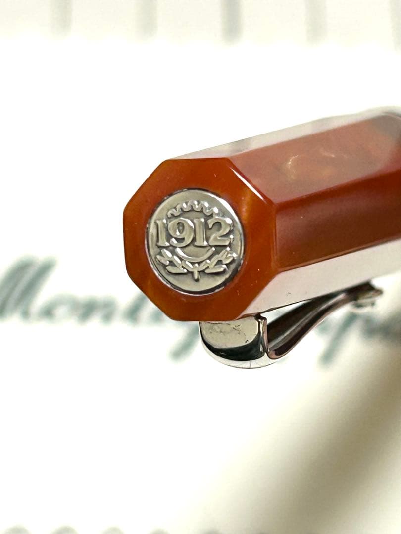 モンテグラッパ　ミクラ　キャラメルブラウン　万年筆 18k （エボナイト芯）